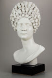 Retrato de la cabeza de un romano flaviano