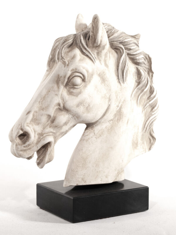 Griechische Statue Pferd des Alexanders Bucephalus