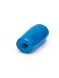 Cuentas de hueso en forma de tube azul tallado 12x6mm 5 uds.