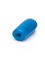 Cuentas de hueso en forma de tube azul tallado 12x6mm 5 uds.