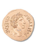 Augustus As von LYON- Hand geprägt Goldfarben