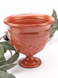Copa en relieve olivo, terra sigillata, copa de los romanos Dragendorff 11