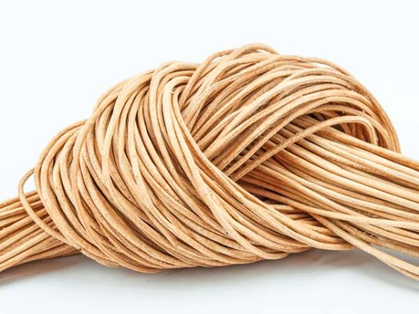Leather cord leather strap natural 100cm
