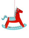 rocking horse - christmas edition paper craft sheets