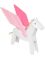 Unicorn white pink craft bow