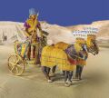 Schreiber hoja de artesanía carro egipcio Ramsés II, fabricación de modelos de cartón, modelo de papel, papercraft, DIY artesanía de papel