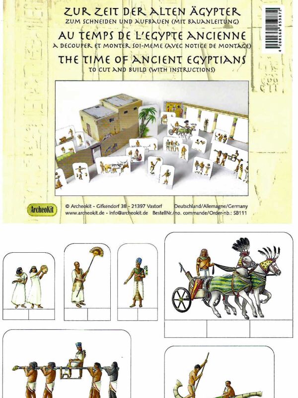 Bastelbogen Zur Zeit der alten Ägypter