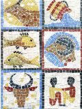 Juego de mosaico artesanal Rainbow Byzantic juego suplementario 4 niños, juego de mosaico para clases escolares