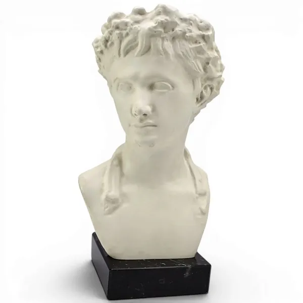 Auguste empereur romain Buste de Bevilacqua 22cm