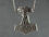 Pendant Thorshammer with metal chain, Viking jewellery