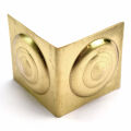 Box corner fitting circles - brass