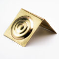 Box corner fitting circles - brass