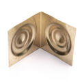 Box corner fitting circles - brass
