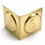 Box corner fitting circles - brass
