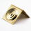 Box corner fitting circles - brass