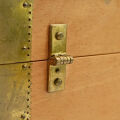 Box with 5-finger Roman hinge - brass