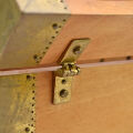 Box with 5-finger Roman hinge - brass