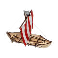 Viking ship craft kit made of wood