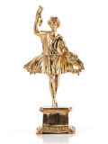 Estatua Lar, bronce real, 13cm, dios romano de la...