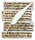 White quill pen 20 pcs. Calligraphy quill, real ready-to-write quill, penna scriptoria goose quill