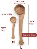 Holzlöffel römische Form Kochlöffel M - 15cm