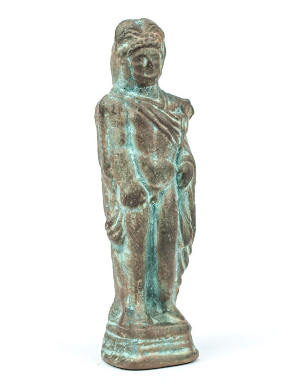 Statue Merkur - Hermes, bronzefarben, 14cm, römisch griechische Gottheit der Händler und Götterbote