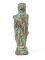 Statuette Merkur Hermes, römischer Götterbote und Schutzgott der Händler, Lararium Replik 14 cm