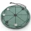 Round mill roman replica Green