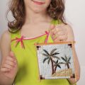 Kit de manualidades mosaico Oasis con palmeras - La...