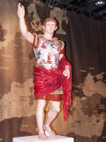 cardboard model making roman Augustus prima porta statue, first roman emperor, historicals