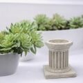Roman column as a tea light holder
