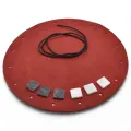 Kit de bricolage moulin rond - Set créatif romain rouge
