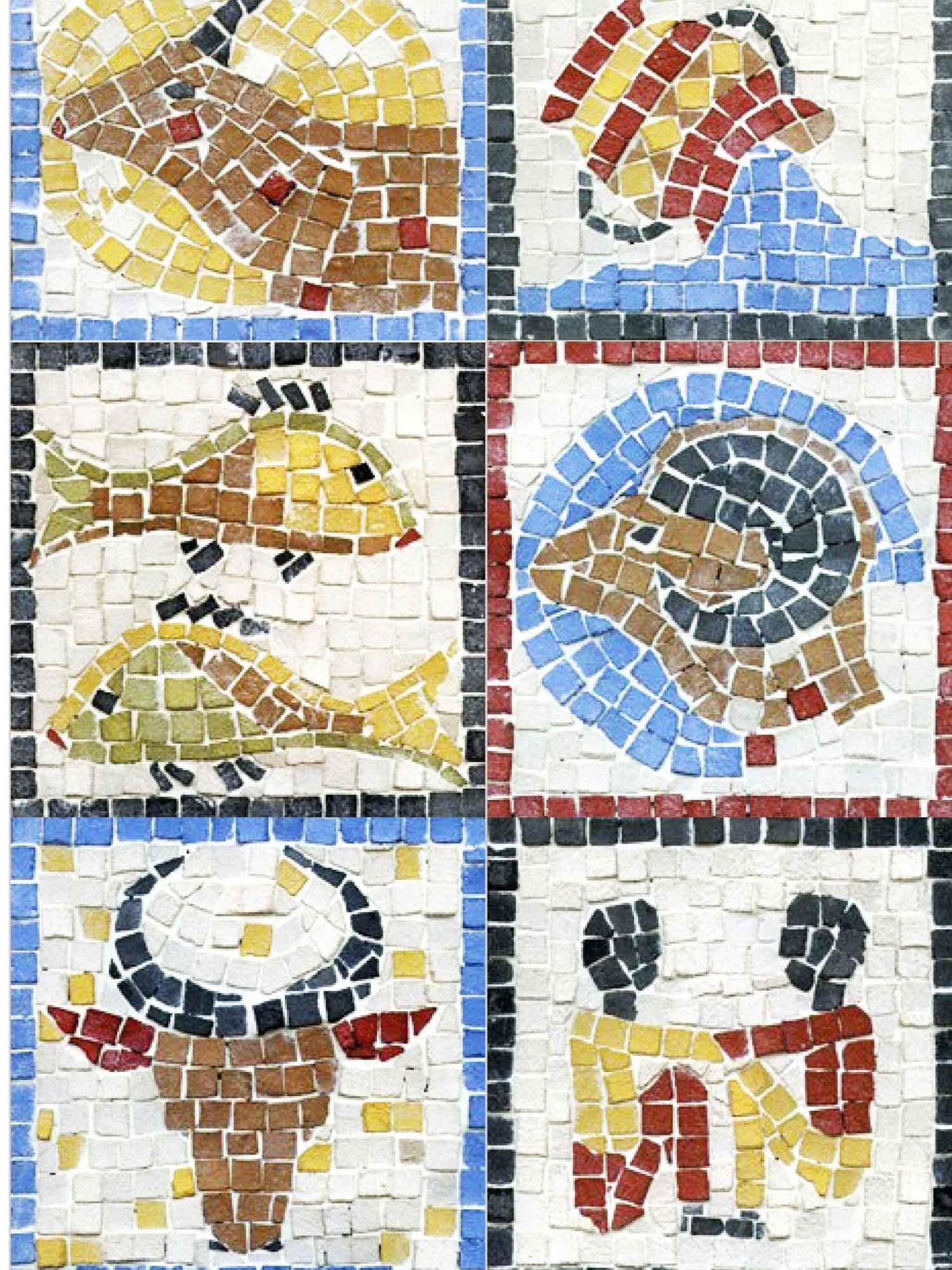 Muster Römisch Mosaikset Pompeji Byzantic für 11 Kinder | Der Römer Shop