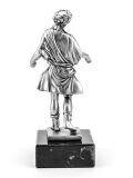 Statue Lar, silver, 17cm, roman tutelary god for families...