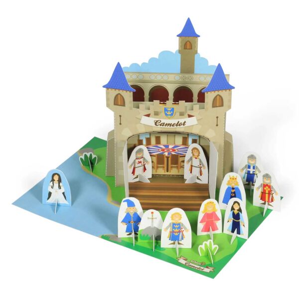 Camelot Papel Teatro Plantillas para manualidades