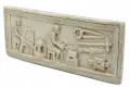 Relief « Ancienne forge », décoration murale romaine antique, 22 x 8,5 cm