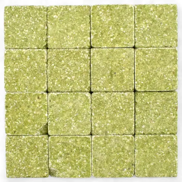 Mosaic tiles Byzantic pastel green - 10x10x4mm -200g