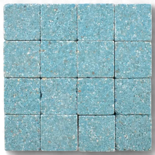 Mosaic tiles Byzantic light blue - 10x10x4mm -200g