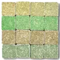 Mosaic stones Byzantic jungle mix - 10x10x4mm -200g