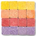Mosaic stones Byzantic bubble guml mix - 10x10x4mm -200g