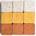 Mosaic stones Byzantic gold silver brace mix - 10x10x4mm -200g