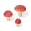 Mini Garden Toadstool DIY Paper Craft Template