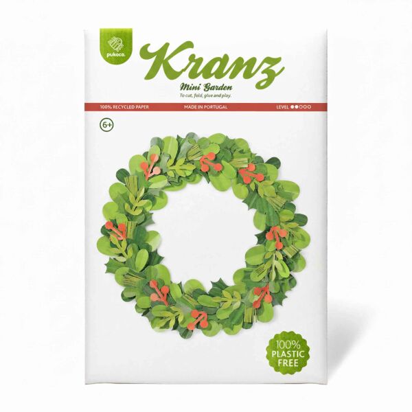 Mini Garden Wreath DIY Paper Craft Sheet