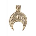 Noctiluca Lunula Pendant, Brass