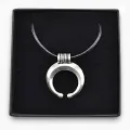Anhänger Luna, versilbert, römisches Amulett