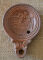 Lampe à huile romaine érotique - couple damants en position de chevauchée