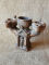 Lamp stand – Roman thymiatērion with temple aedicule – incense burner and two oil lamps