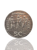 Calígula Sesterz - réplica de las monedas...
