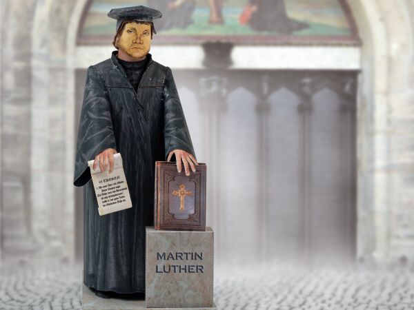 Schreiber sheet, Martin Luther, cardboard model making