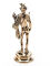 Bronzestatuette Merkur Hermes, römischer Gott der Händler und Reisenden, Lararium Replik 17cm